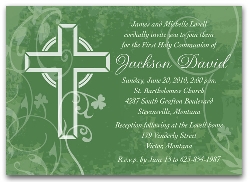 Irish first communion invitation