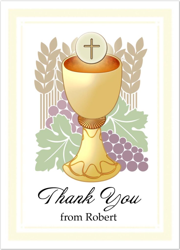 Host and Chalice Thank You Note