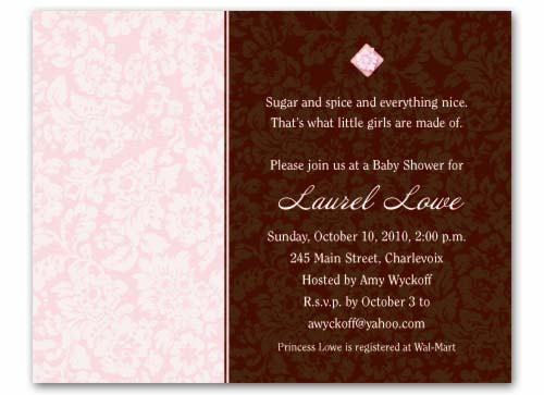 floral baby shower invitation