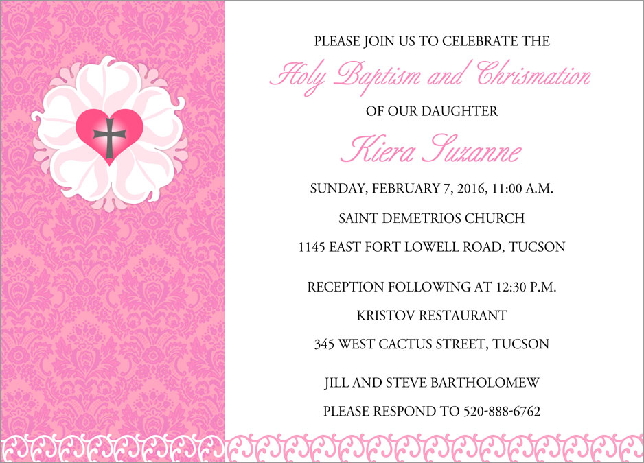 luthers-seal-on-Demetrios Baptism Invitation in Pink